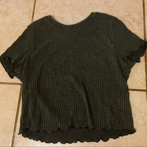 Ribbed crop top